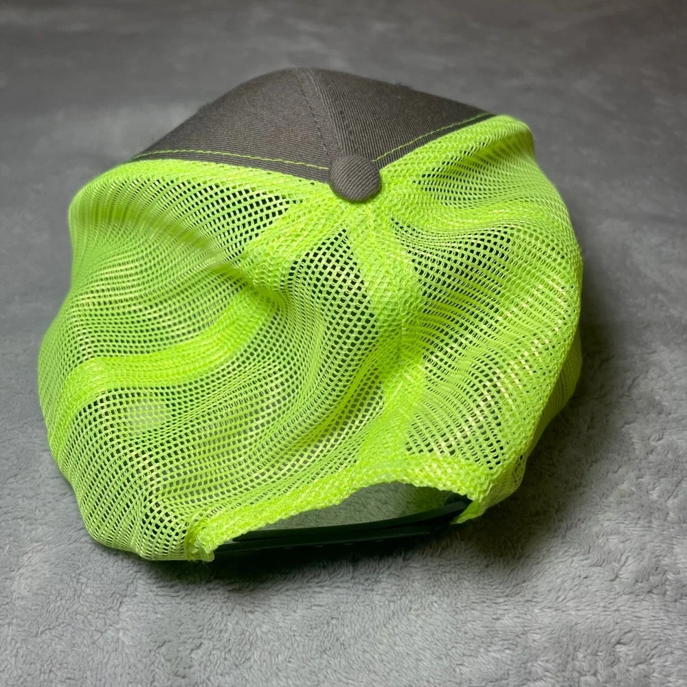 Vintage Y2K Monster Truckz‎ Hat Mens Gray Green Snapback Mesh Trucker Cap Casual